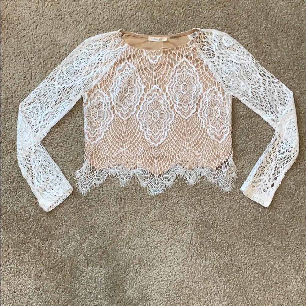 Lace crop top